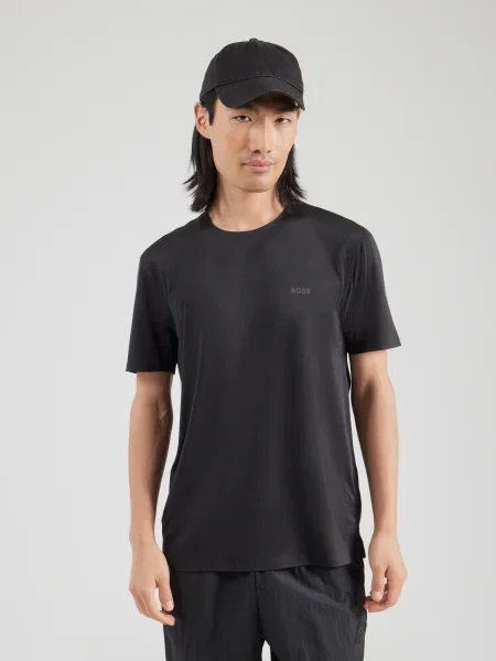 BOSS GREEN Tricou Active 2 negru