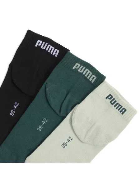 PUMA Skarpety do kostek unisex 3 pary OdzieÅ¼ zielony