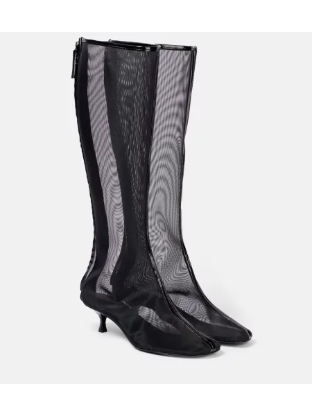 Mrežaste čizme Christopher Esber crna