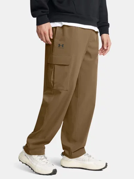 Pánske nohavice Under Armour Vibe Woven Cargo coyote/black hnedá