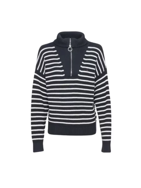 Sweter z golfem Tommy Hilfiger do golfa niebieski