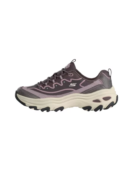 SKECHERS Rövid szárú sportcipők D LITE MAX mályva / földi szeder