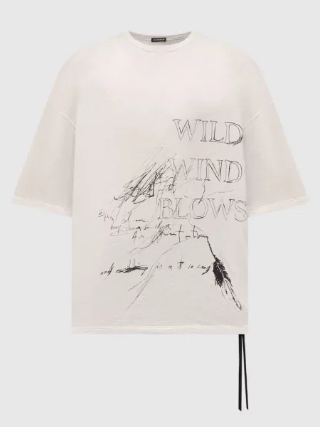 Футболка Dieter Ann Demeulemeester біла