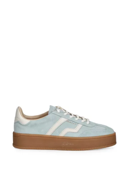Sneakerși Gant din piele de căprioară cu platformă albastru
