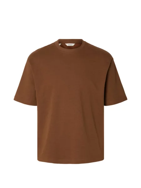 Tricou Selected maro
