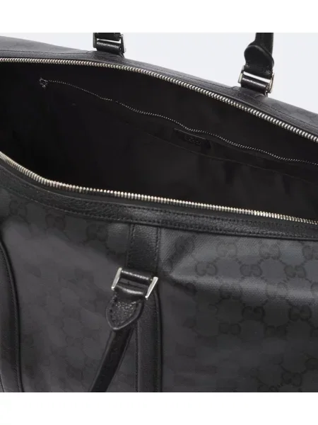 Geantă Gucci clasică din canvas negru