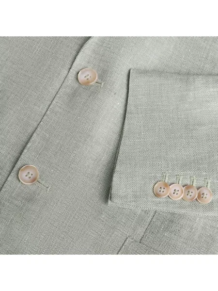 Lniana marynarka Brooks Brothers zielona