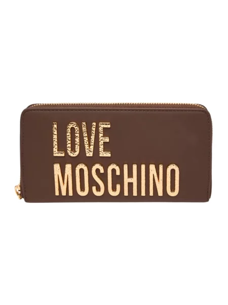 Portfel Love Moschino brązowy