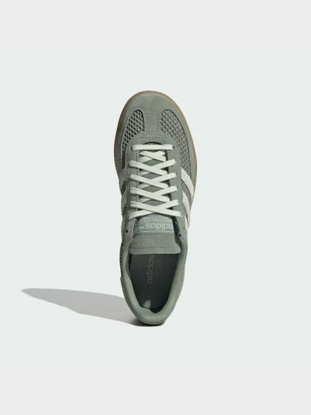 Кожаные кеды Adidas зеленые