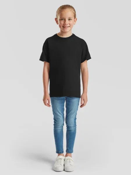 Tricou copii Fruit Of The Loom negru