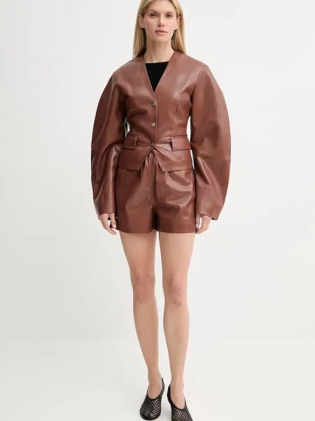 Nanushka kurtka KIYO przejściowa brązowy