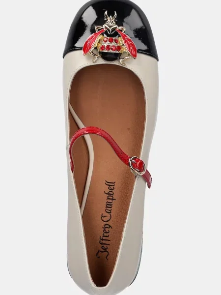 Кожаные туфли Jeffrey Campbell бежевые