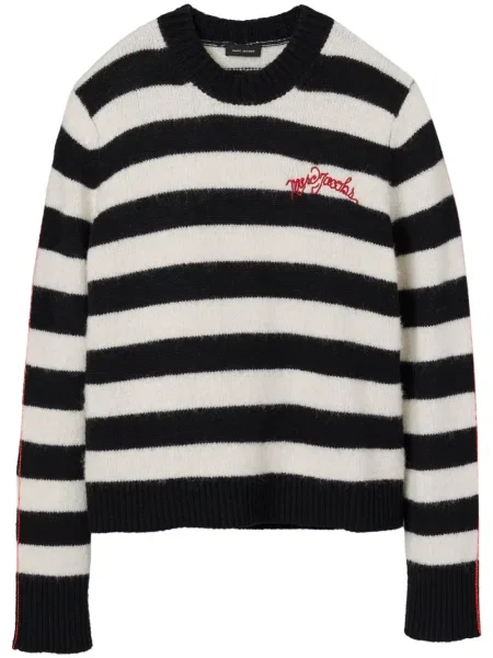 Pulover Marc Jacobs cu broderie negru