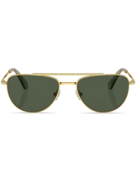 Ochelari de soare Swarovski de cristal auriu