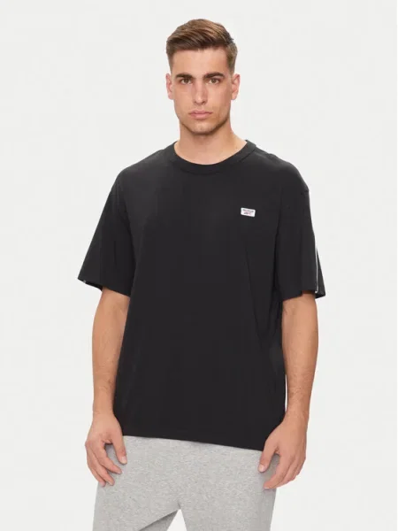 Reebok Tricou Cl Court Sport Ss Tape Tee negru