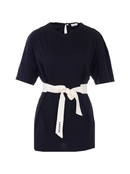 Tricou Lanvin din dantelă albastru