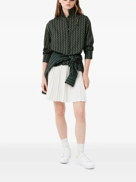 Cămașă Lacoste cu imagine verde