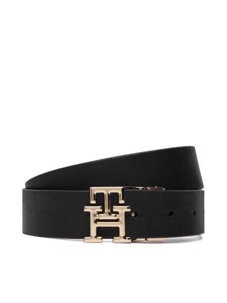 Curea Tommy Hilfiger Th Logo Rev Pebble negru