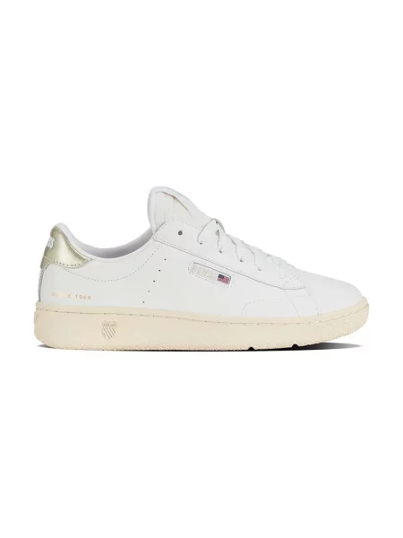 Kožené sneakers boty K-Swiss SLAMMKLUB CC bílá