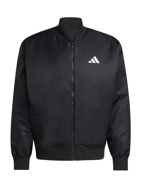 ADIDAS SPORTSWEAR Geacă sport Stadium negru alb