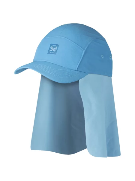 BUFF Kids Desert Cap Czapka z Osłoną Karku ochrona UV niebieska
