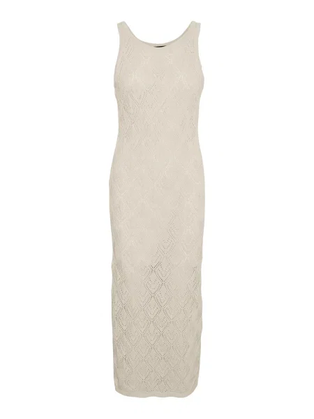 Pletené šaty Vero Moda béžová