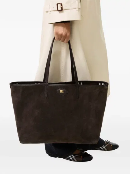Reversibil geantă shopper Burberry maro