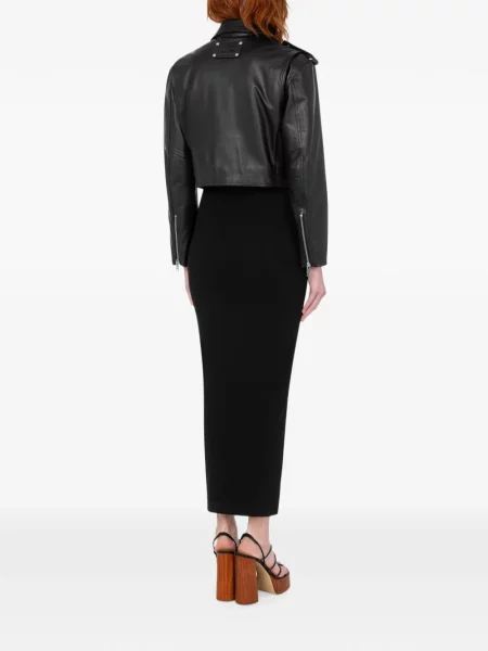 Cu centură decupat geacă Love Moschino negru