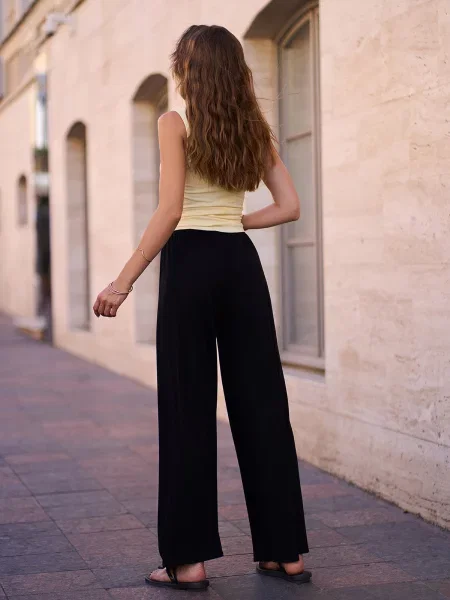 Штани палаццо ISSA Plus чорний