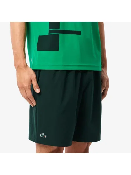 Lacoste Szorty Novak Djokovic Ciemnozielone zielony