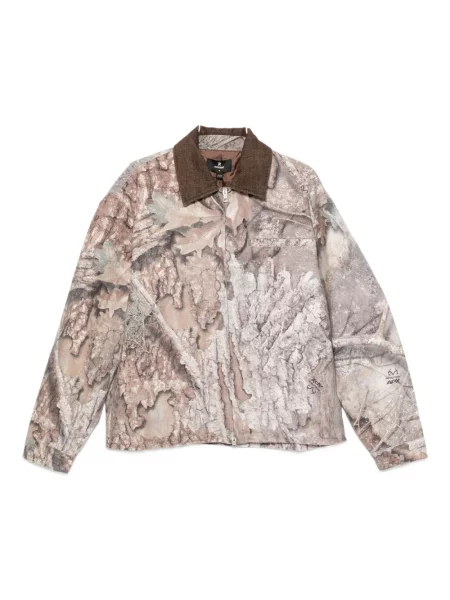 Geacă Represent de catifea cord cu model camuflaj