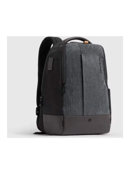 Torba na laptopa Piquadro skórzana szara