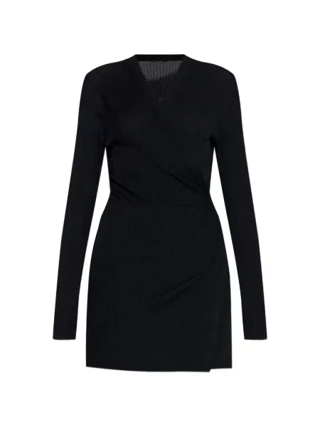 Cardigan Balenciaga tricotate cu legături plic negru