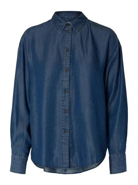 SELECTED Bluză SLFJANNA' albastru