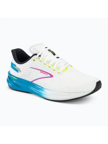 Мъжки обувки за бягане Brooks Hyperion бяло/синьо/розово бяло