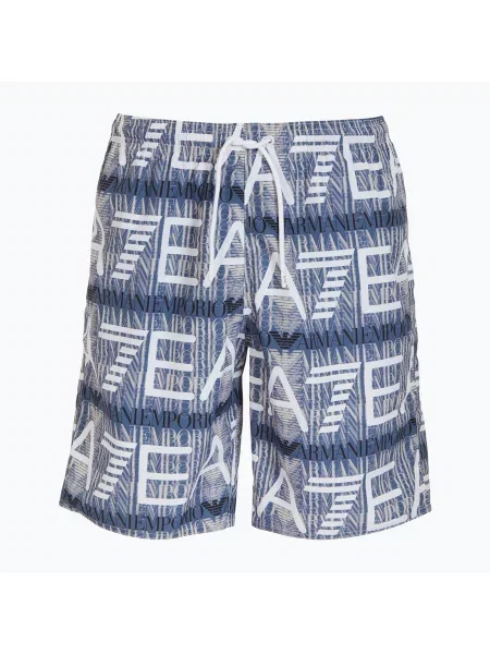 Мъжки шорти за плуване Emporio Armani Water Reactive Monogram Boxer marlin monogram синьо