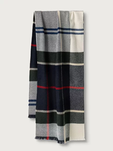 Barbour Fular Colorat albastru