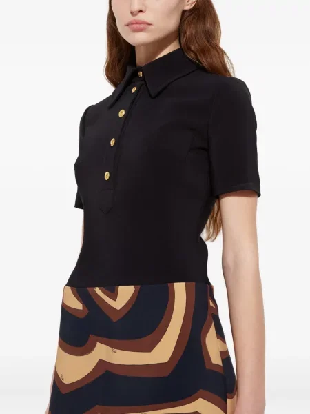 Rochie mini Pucci cu imagine scurtă de costum negru