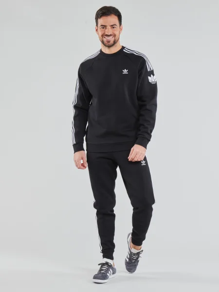 Csíkos melegítőnadrág Adidas fekete