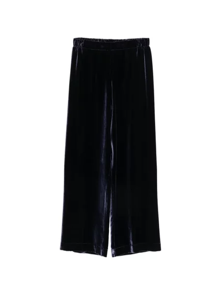 Pantaloni Why Ci de catifea albastru