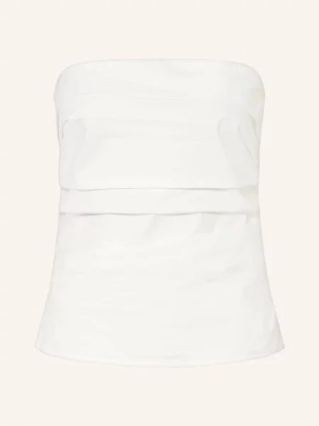 Top Proenza Schouler s odhalenými rameny bílý