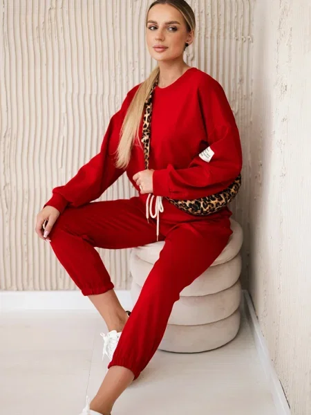 Pantaloni Kesi Włoski roșu