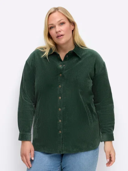 SHEEGO Bluză închis verde