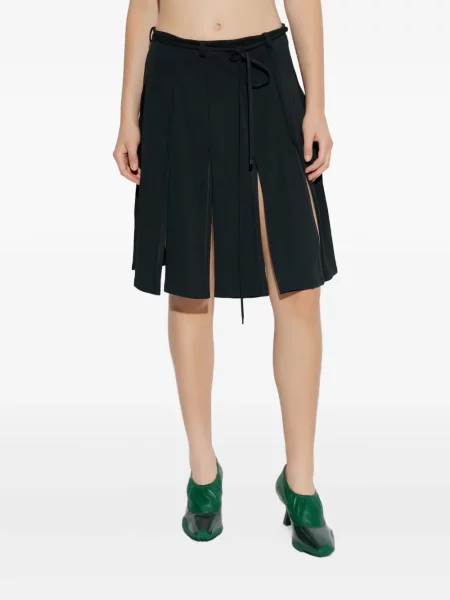 Fustă midi Lacoste până la genunchi verde