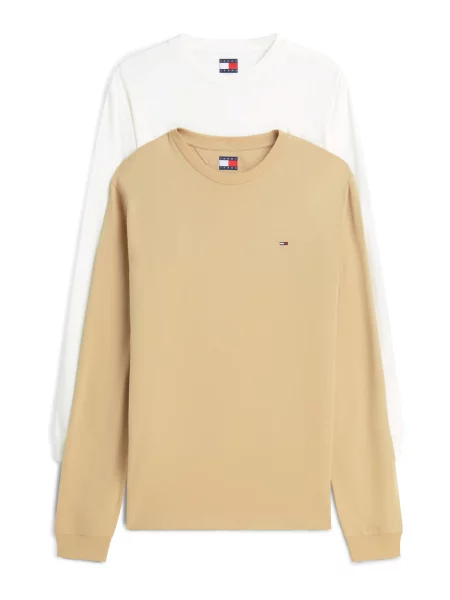 Tommy Jeans Tricou bej alb
