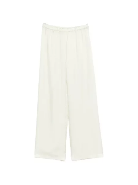 Pantaloni Enza Costa din țesătură twill verde