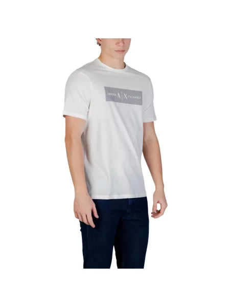 Armani Exchange majica za muškarce od pamuka bež