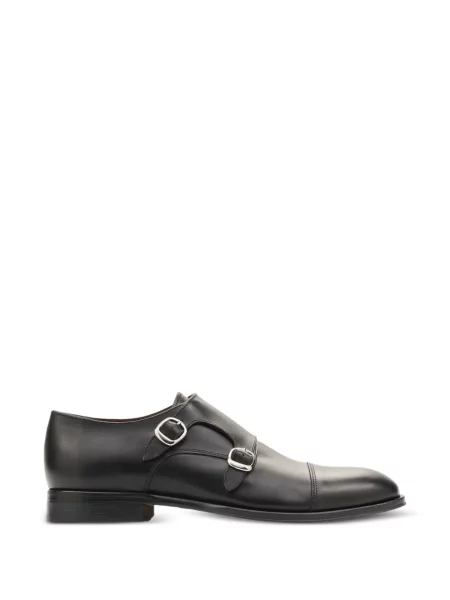 Pantofi monk Lottusse cu cataramă negru