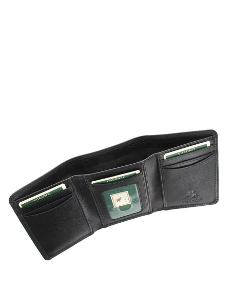 Кожаный кошелек Visconti черный