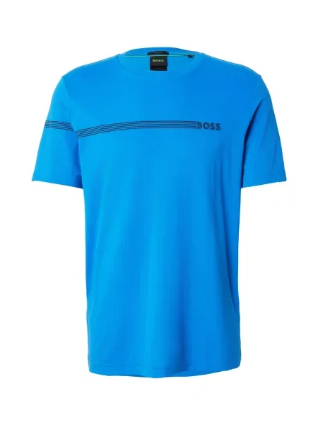 BOSS Tricou Tee 5 bleumarin / azur